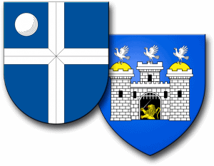 Wappen Bruchsal und Sainte Ménehould